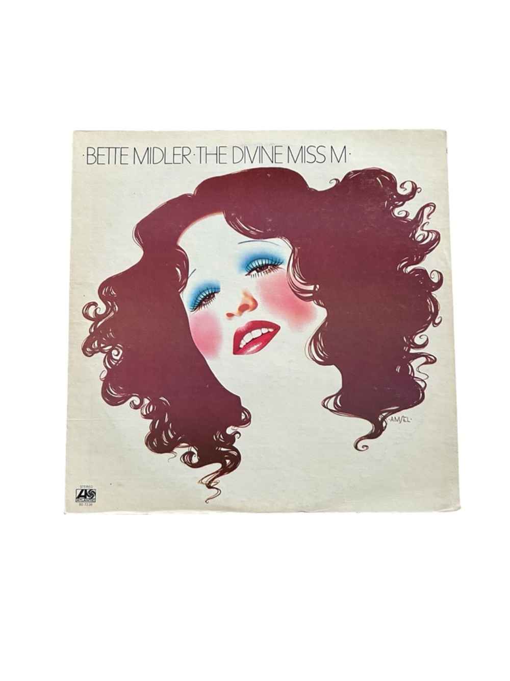 Vintage Bette Midler 'The Divine Miss M' Album Vinyl Record 1972 Atlantic 70s